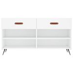 Casa si Gradina - Mobilier - Organizare si depozitare - Organizator incaltaminte - Banca de pantofi, alb, 102x35x55 cm, lemn prelucrat - Infinity.ro