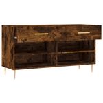 Casa si Gradina - Mobilier - Organizare si depozitare - Organizator incaltaminte - Banca de pantofi, stejar fumuriu, 102x35x55 cm, lemn prelucrat - Infinity.ro