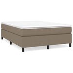 Casa si Gradina - Mobilier - Paturi si accesorii - Paturi - Cadru de pat box spring, gri taupe, 140x190 cm, textil - Infinity.ro
