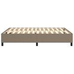 Casa si Gradina - Mobilier - Paturi si accesorii - Paturi - Cadru de pat box spring, gri taupe, 140x190 cm, textil - Infinity.ro