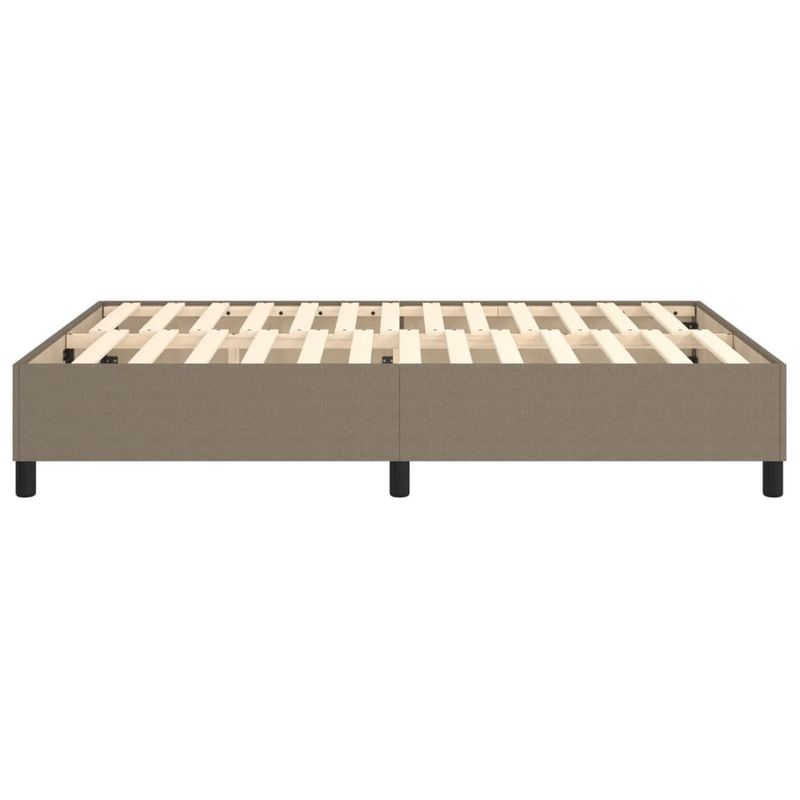 Casa si Gradina - Mobilier - Paturi si accesorii - Paturi - Cadru de pat box spring, gri taupe, 140x190 cm, textil - Infinity.ro