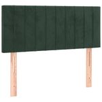 Casa si Gradina - Mobilier - Paturi si accesorii - Paturi - Pat box spring cu saltea, verde inchis, 90x190 cm, catifea - Infinity.ro