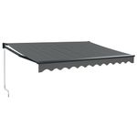Casa si Gradina - Gradina si terasa - Umbrele si pavilioane - Umbrele - Copertina retractabila, antracit, 3x2,5 m, textil si aluminiu - Infinity.ro