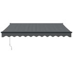 Casa si Gradina - Gradina si terasa - Umbrele si pavilioane - Umbrele - Copertina retractabila, antracit, 3x2,5 m, textil si aluminiu - Infinity.ro