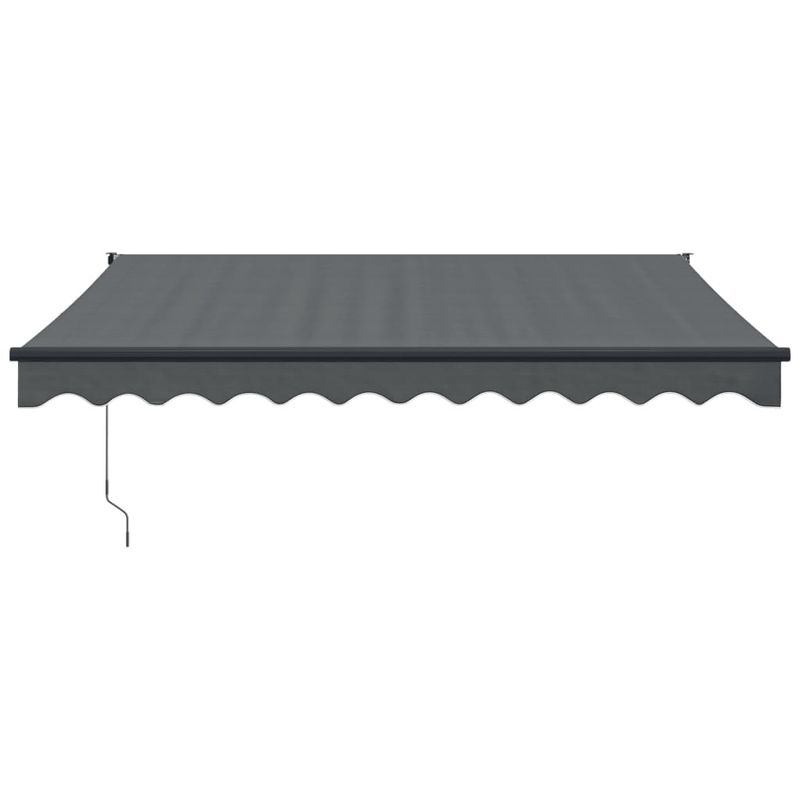 Casa si Gradina - Gradina si terasa - Umbrele si pavilioane - Umbrele - Copertina retractabila, antracit, 3x2,5 m, textil si aluminiu - Infinity.ro