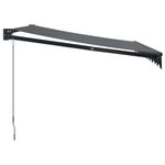 Casa si Gradina - Gradina si terasa - Umbrele si pavilioane - Umbrele - Copertina retractabila, antracit, 3x2,5 m, textil si aluminiu - Infinity.ro
