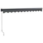 Casa si Gradina - Gradina si terasa - Umbrele si pavilioane - Umbrele - Copertina retractabila, antracit, 3x2,5 m, textil si aluminiu - Infinity.ro