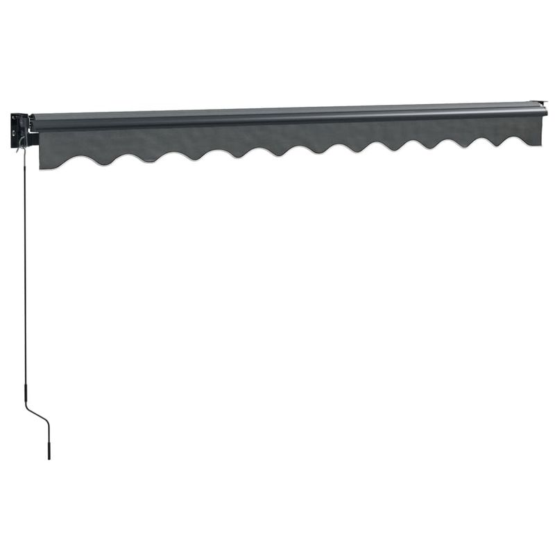 Casa si Gradina - Gradina si terasa - Umbrele si pavilioane - Umbrele - Copertina retractabila, antracit, 3x2,5 m, textil si aluminiu - Infinity.ro