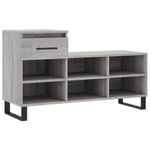 Casa si Gradina - Mobilier - Organizare si depozitare - Organizator incaltaminte - Pantofar, gri sonoma, 102x36x60 cm, lemn prelucrat - Infinity.ro