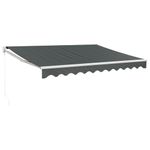 Casa si Gradina - Gradina si terasa - Umbrele si pavilioane - Umbrele - Copertina retractabila, antracit, 3,5x2,5 m, textil si aluminiu - Infinity.ro