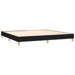 Casa si Gradina - Mobilier - Paturi si accesorii - Paturi - Pat box spring cu saltea, negru, 200x200 cm, textil - Infinity.ro
