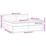 Casa si Gradina - Mobilier - Paturi si accesorii - Paturi - Pat box spring cu saltea, negru, 200x200 cm, textil - Infinity.ro