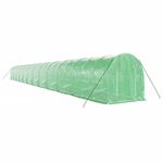 Casa si Gradina - Gradinarit si plante - Sere si solarii - Sera cu cadru din otel, verde, 48 m², 24x2x2 m - Infinity.ro