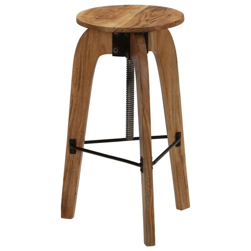 Casa si Gradina - Mobilier - Scaune si fotolii - Scaune - Scaune de bar, 2 buc., lemn masiv de acacia - Infinity.ro