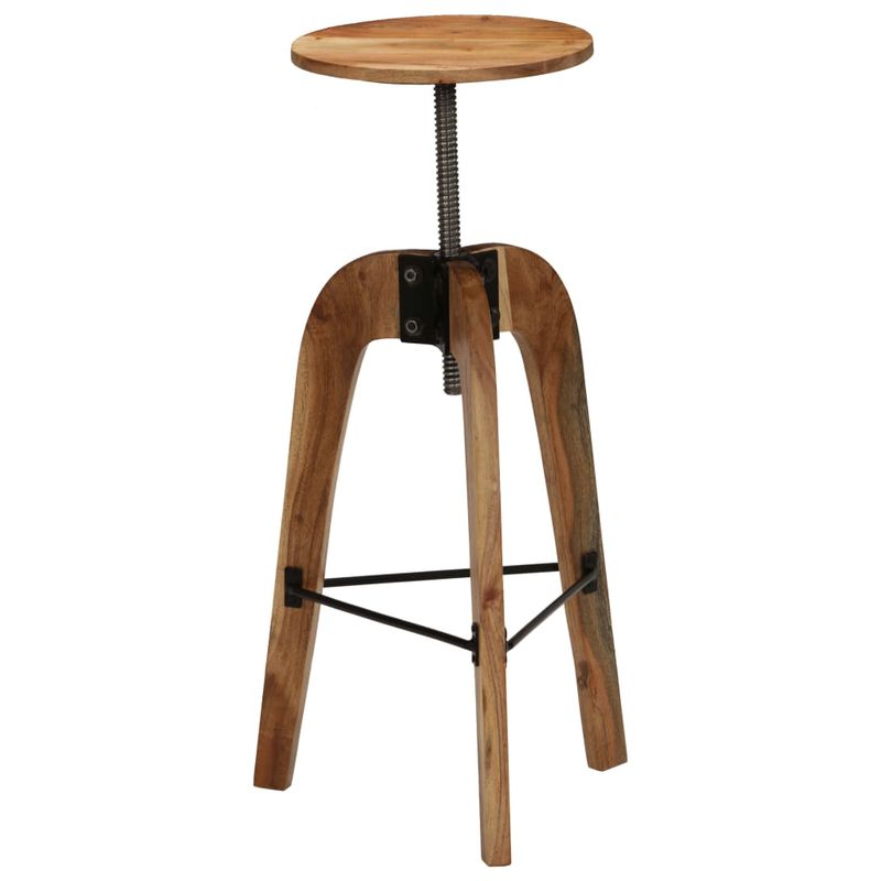 Casa si Gradina - Mobilier - Scaune si fotolii - Scaune - Scaune de bar, 2 buc., lemn masiv de acacia - Infinity.ro
