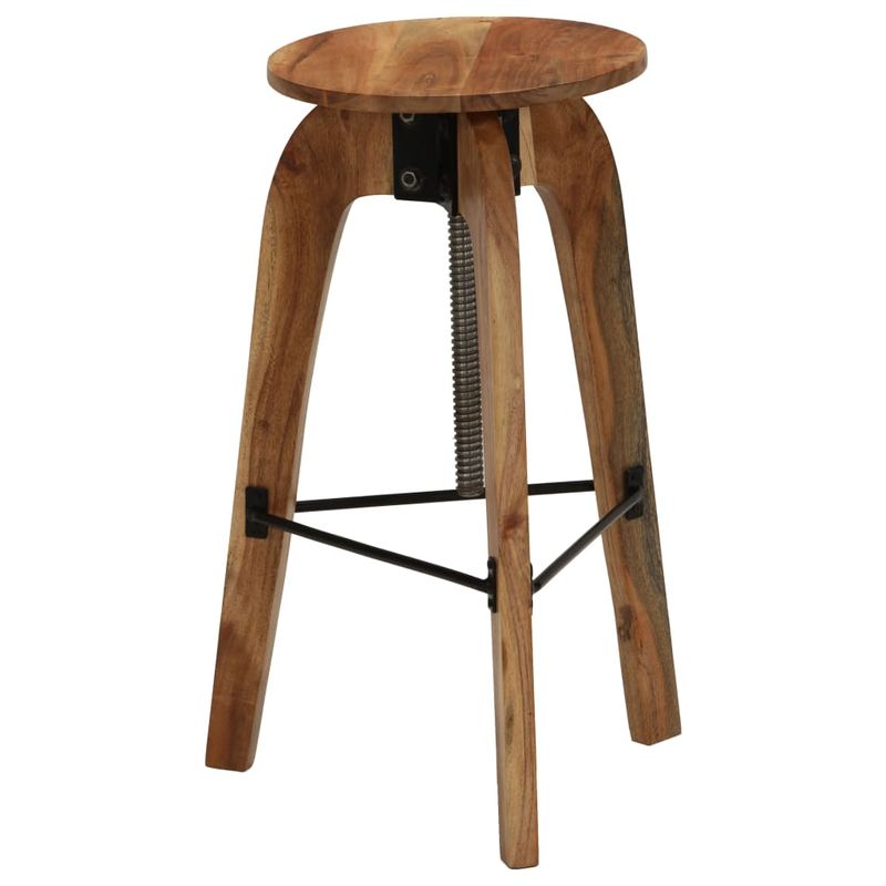 Casa si Gradina - Mobilier - Scaune si fotolii - Scaune - Scaune de bar, 2 buc., lemn masiv de acacia - Infinity.ro