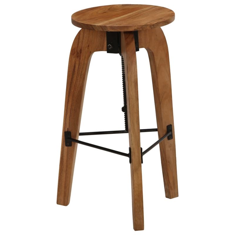 Casa si Gradina - Mobilier - Scaune si fotolii - Scaune - Scaune de bar, 2 buc., lemn masiv de acacia - Infinity.ro
