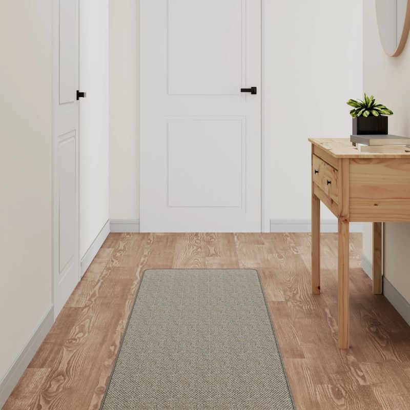 Casa si Gradina - Textile si covoare - Covoare - Covoare casa - Covor traversa aspect sisal, gri taupe, 50x250 cm - Infinity.ro