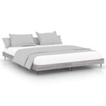 Casa si Gradina - Mobilier - Paturi si accesorii - Paturi - Cadru de pat, gri sonoma, 160x200 cm, lemn prelucrat - Infinity.ro