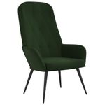 Casa si Gradina - Mobilier - Scaune si fotolii - Fotolii - Fotoliu de relaxare, verde inchis, catifea - Infinity.ro