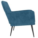 Casa si Gradina - Mobilier - Scaune si fotolii - Fotolii - Fotoliu, albastru, 62x79x79 cm, catifea - Infinity.ro