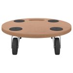 Casa si Gradina - Mobilier - Feronerie si accesorii mobila - Sasiu rulant, 6 buc., lemn prelucrat, rotund - Infinity.ro