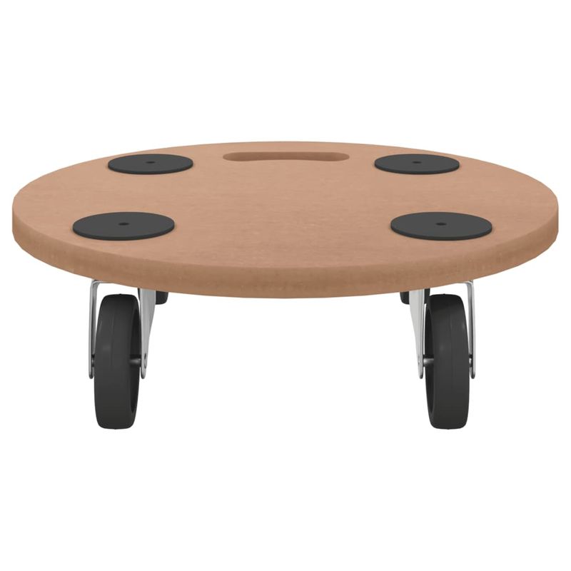 Casa si Gradina - Mobilier - Feronerie si accesorii mobila - Sasiu rulant, 6 buc., lemn prelucrat, rotund - Infinity.ro