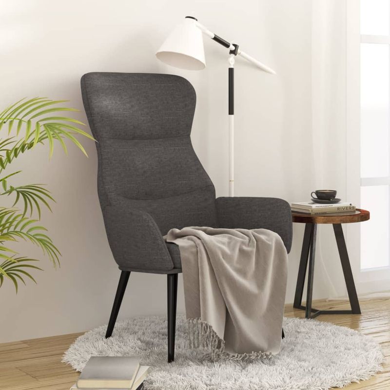 Casa si Gradina - Mobilier - Scaune si fotolii - Fotolii - Fotoliu de relaxare, gri inchis, material textil - Infinity.ro