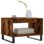 Casa si Gradina - Mobilier - Mese si birouri - Masute de cafea - Masuta de cafea, stejar fumuriu, 60x50x40 cm, lemn prelucrat - Infinity.ro