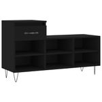 Casa si Gradina - Mobilier - Organizare si depozitare - Organizator incaltaminte - Pantofar, negru, 102x36x60 cm, lemn compozit - Infinity.ro