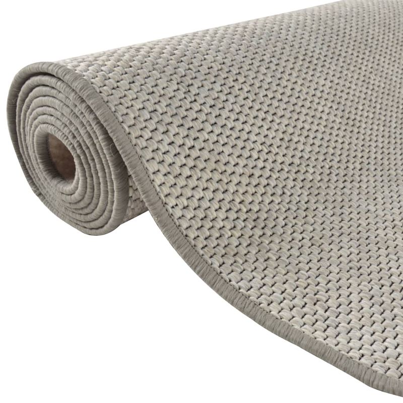 Casa si Gradina - Textile si covoare - Covoare - Covoare casa - Covor traversa aspect sisal, gri taupe, 80x250 cm - Infinity.ro