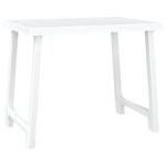 Casa si Gradina - Gradina si terasa - Mobilier exterior - Mese gradina - Masa pentru camping, alb, 79x56x64 cm, PP aspect lemn - Infinity.ro