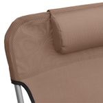 Casa si Gradina - Gradina si terasa - Mobilier exterior - Scaune si sezlonguri gradina - Sezlonguri pliante, 2 buc., maro, textilena si otel - Infinity.ro