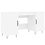 Casa si Gradina - Mobilier - Mese si birouri - Birouri - Birou, alb, 140x50x75 cm, lemn compozit - Infinity.ro