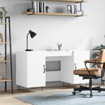Casa si Gradina - Mobilier - Mese si birouri - Birouri - Birou, alb, 140x50x75 cm, lemn compozit - Infinity.ro