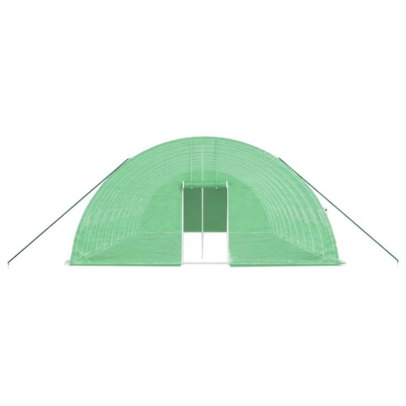 Casa si Gradina - Gradinarit si plante - Sere si solarii - Sera cu cadru din otel, verde, 60 m², 10x6x2,85 m - Infinity.ro
