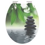 Casa si Gradina - Sanitare - Obiecte sanitare - Vase de toaleta - SCHUTTE Scaun toaleta OASIS cu inchidere silentioasa extralucios MDF - Infinity.ro