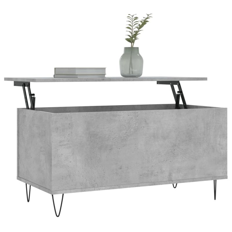 Casa si Gradina - Mobilier - Mese si birouri - Masute de cafea - Masuta de cafea, gri beton, 90x44,5x45 cm, lemn compozit - Infinity.ro
