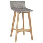 Casa si Gradina - Gradina si terasa - Mobilier exterior - Scaune si sezlonguri gradina - Scaune de bar, 2 buc., lemn masiv de acacia - Infinity.ro