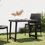 Casa si Gradina - Gradina si terasa - Mobilier exterior - Mese gradina - Masa pentru camping, antracit, 79x56x64 cm, PP aspect lemn - Infinity.ro