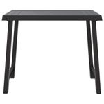 Casa si Gradina - Gradina si terasa - Mobilier exterior - Mese gradina - Masa pentru camping, antracit, 79x56x64 cm, PP aspect lemn - Infinity.ro