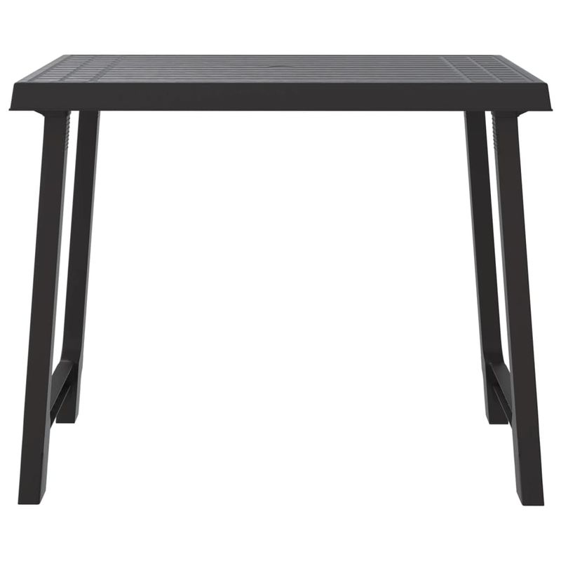 Casa si Gradina - Gradina si terasa - Mobilier exterior - Mese gradina - Masa pentru camping, antracit, 79x56x64 cm, PP aspect lemn - Infinity.ro