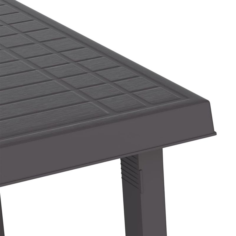 Casa si Gradina - Gradina si terasa - Mobilier exterior - Mese gradina - Masa pentru camping, antracit, 79x56x64 cm, PP aspect lemn - Infinity.ro