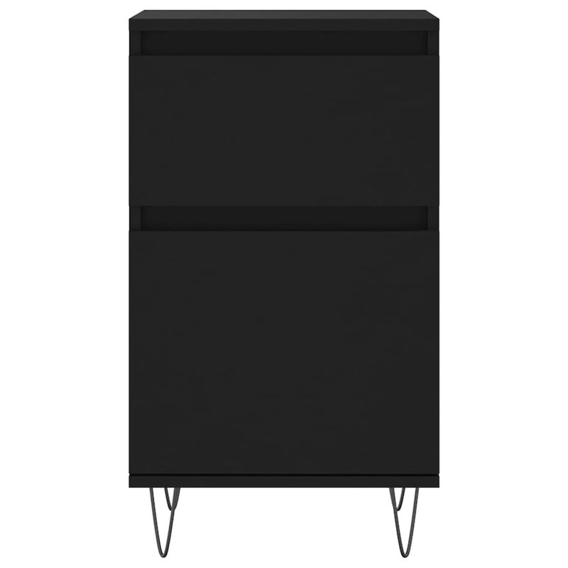 Casa si Gradina - Mobilier - Comode si corpuri - Comode - Servante, 2 buc., negru, 40x35x70 cm, lemn prelucrat - Infinity.ro