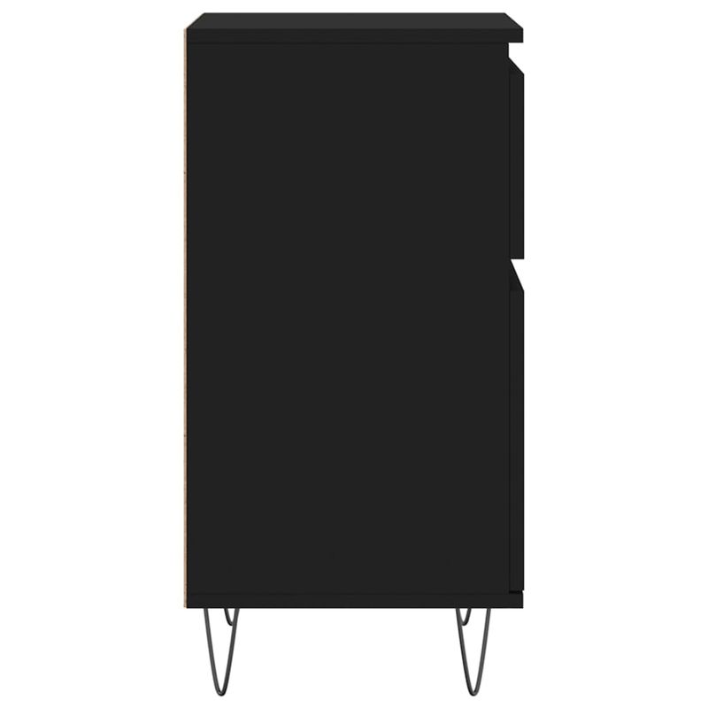 Casa si Gradina - Mobilier - Comode si corpuri - Comode - Servante, 2 buc., negru, 40x35x70 cm, lemn prelucrat - Infinity.ro