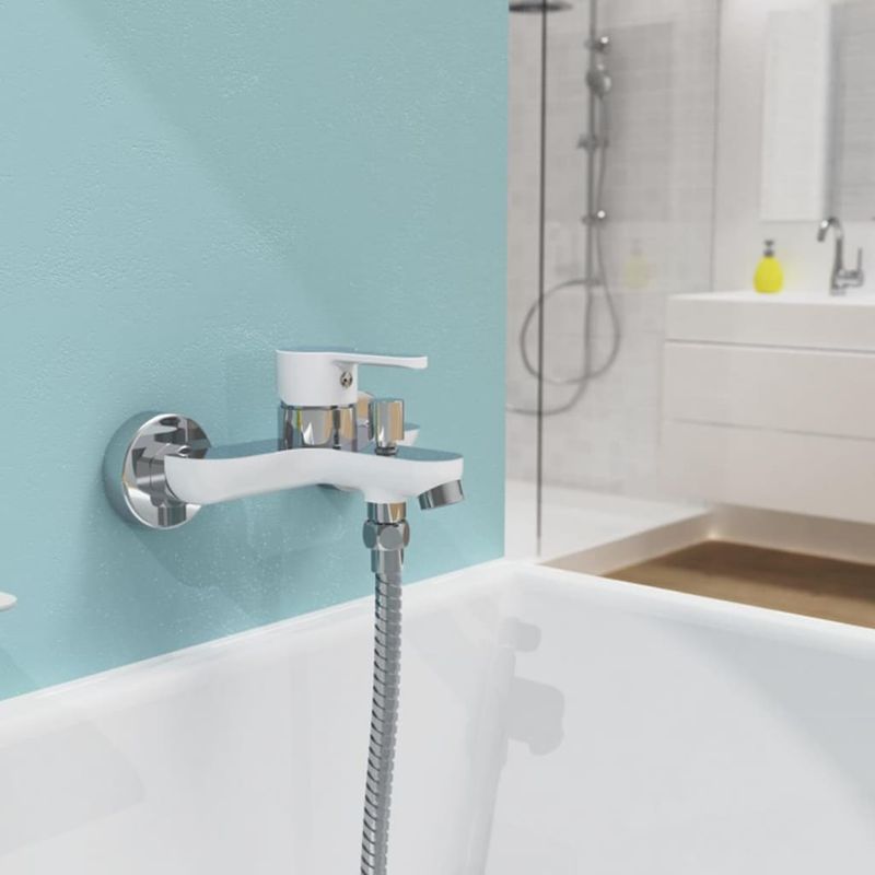 Casa si Gradina - Sanitare - Lavoar baie si accesorii - Baterii sanitare - EISL Baterie de baie DIZIANI, alb-crom - Infinity.ro