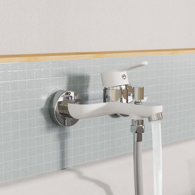 Casa si Gradina - Sanitare - Lavoar baie si accesorii - Baterii sanitare - EISL Baterie de baie DIZIANI, alb-crom - Infinity.ro
