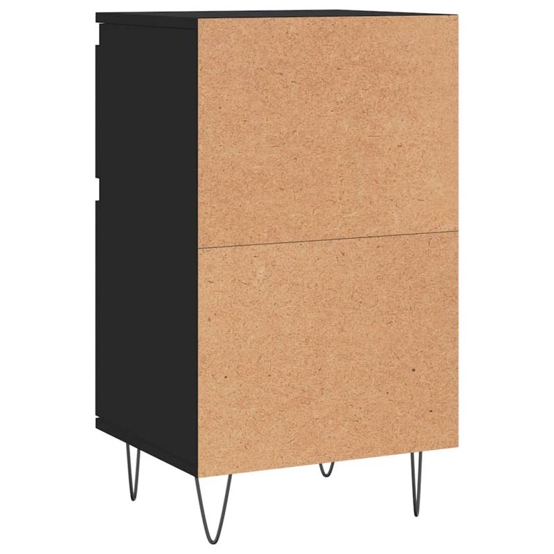 Casa si Gradina - Mobilier - Comode si corpuri - Comode - Servante, 2 buc., negru, 40x35x70 cm, lemn prelucrat - Infinity.ro