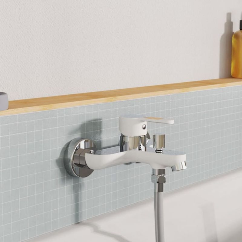 Casa si Gradina - Sanitare - Lavoar baie si accesorii - Baterii sanitare - EISL Baterie de baie DIZIANI, alb-crom - Infinity.ro