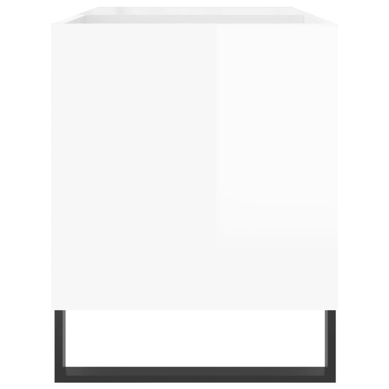 Casa si Gradina - Mobilier - Dulapuri si sifoniere - Dulapuri - Dulapuri pentru discuri alb lucios 85x38x48 cm lemn prelucrat - Infinity.ro